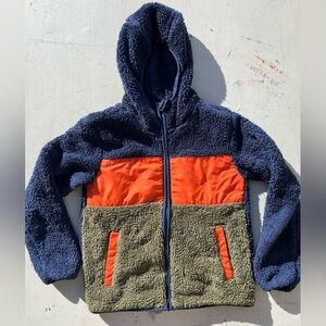 Kid's Eddie Bauer Jacket Multicolor Fleece M Soft Full Zip Outdoor Visibility